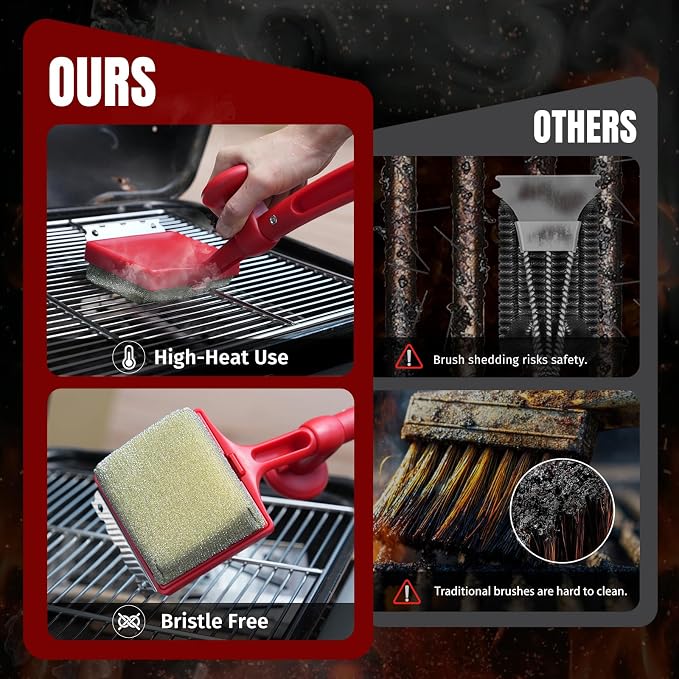 Grill Brush Bristle Free with Aramid Fiber - Image 2