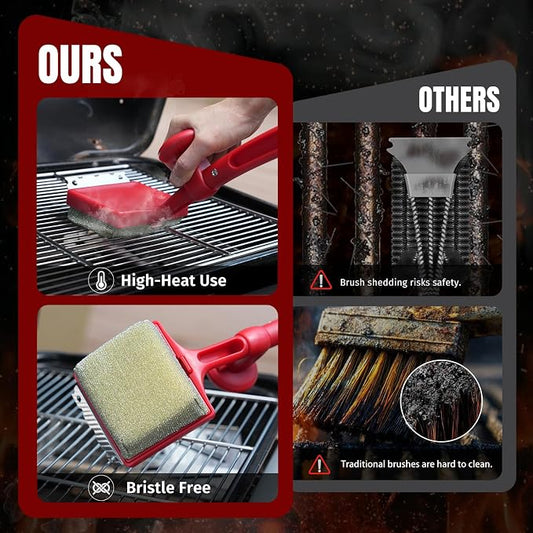 Grill Brush Bristle Free with Aramid Fiber - Image 2