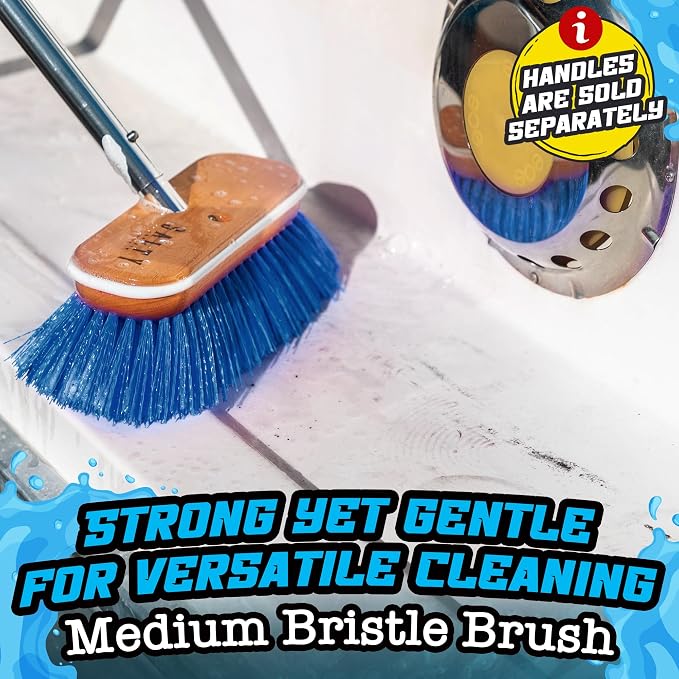 Salty Captain Medium Bristle Boat Deck Brush – Versatile Cleaning - Image 2