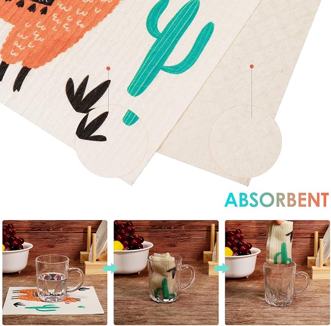 6 Pcs Swedish Kitchen Dish Towels - Image 7