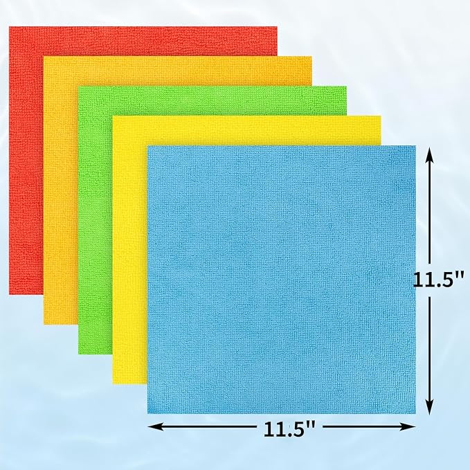 HOMERHYME Microfiber Cleaning Cloth, 200 Pack Cleaning Rags Microfiber Towel - Image 9
