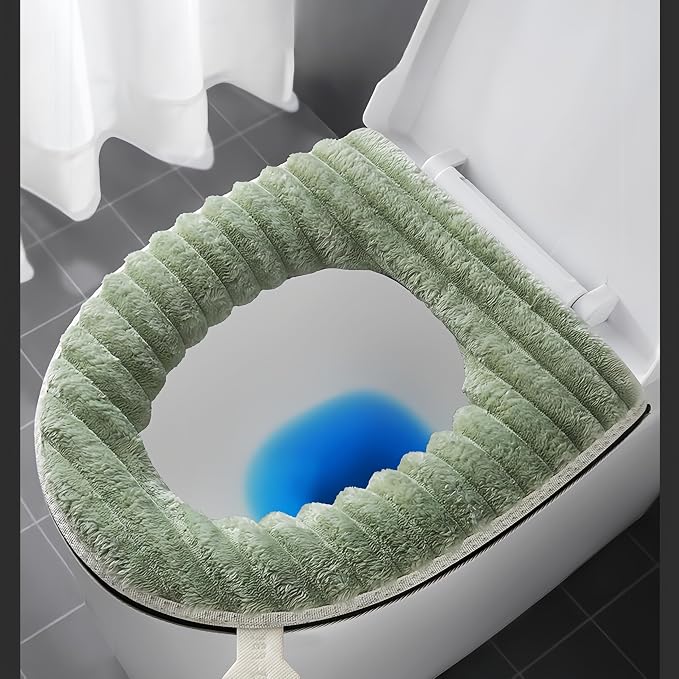 Toilet Seat Warmer Cover, Bathroom Soft Thicker Warmer - Image 8