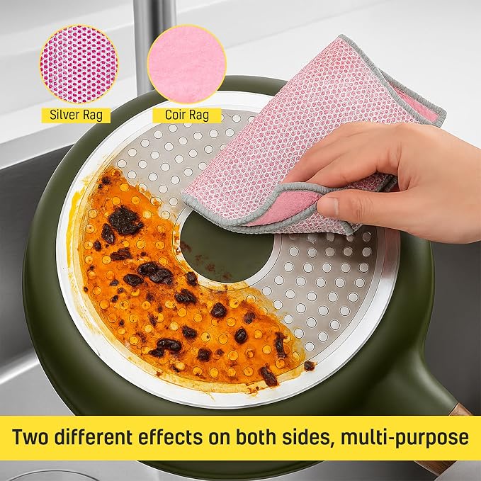 NEW 2026 | Non Scratch Wire Dishcloth | Metal Cleaning Rag - Image 8