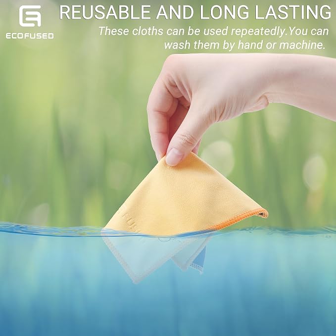 Eco-Fused Microfiber Cleaning Cloths Double-Sided - Image 4