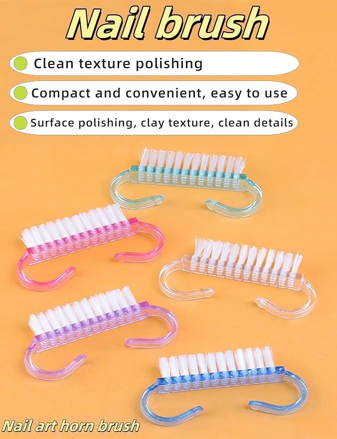 luvilly4 Pack Handle Grip Nail Brush, Nail Brush - Image 7