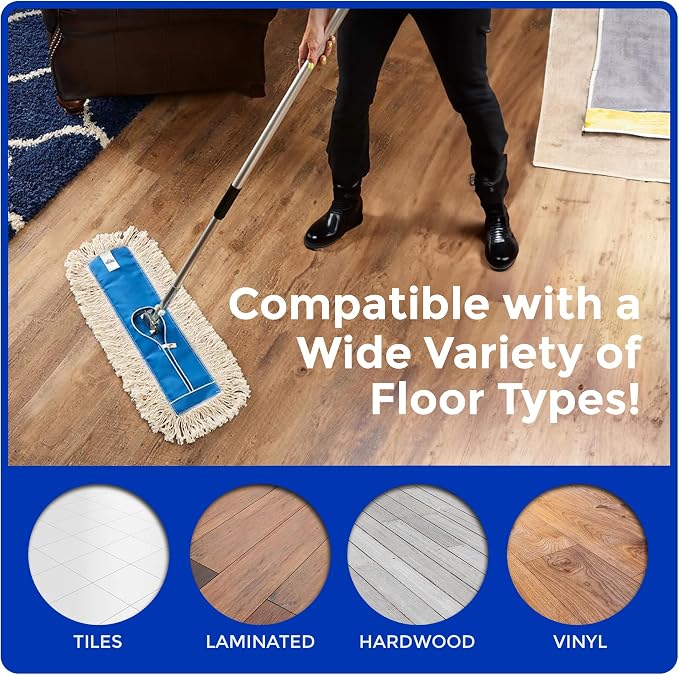Nine Forty 48" Premium Cotton Dust Mop Kit - Image 6