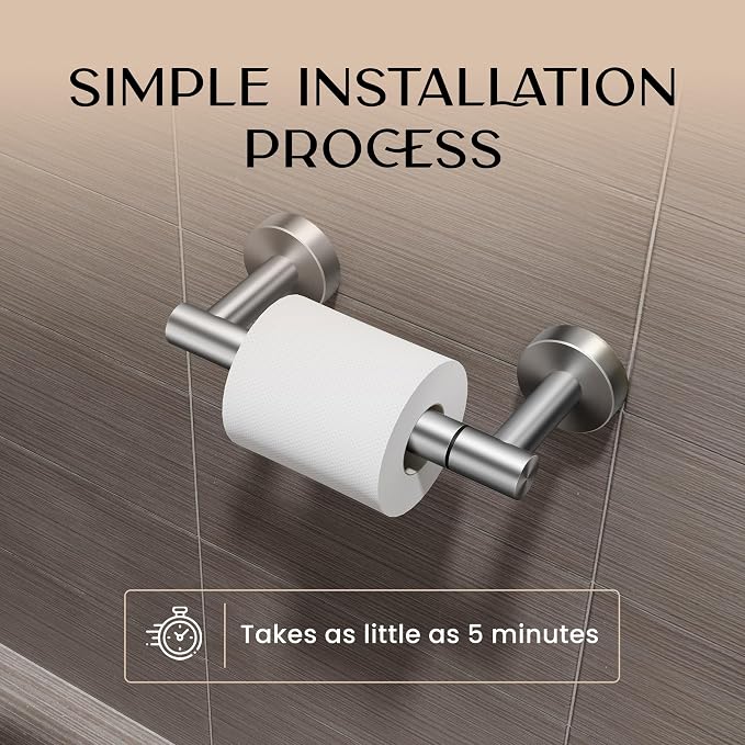 Day Moon™ Brushed Nickel Toilet Paper Holder - Image 4