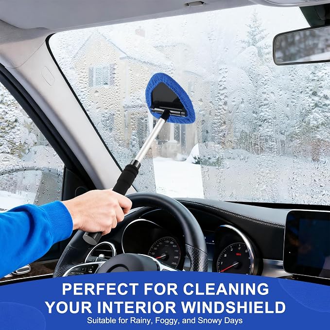 JUSTTOP Windshield Cleaner Tool, Car Interior&Exterior Window Cleaning Tool - Image 5