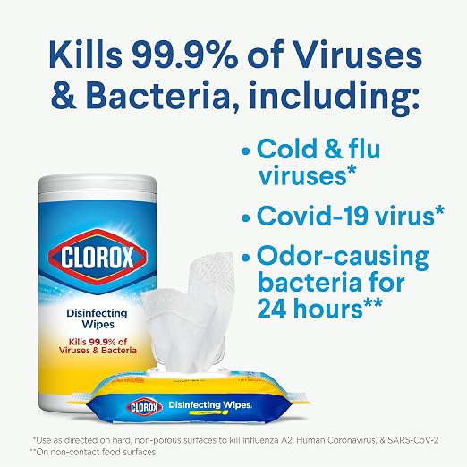 Clorox 30112 Disinfecting Wipe, Fresh/Lemon Fresh Scent - Image 4