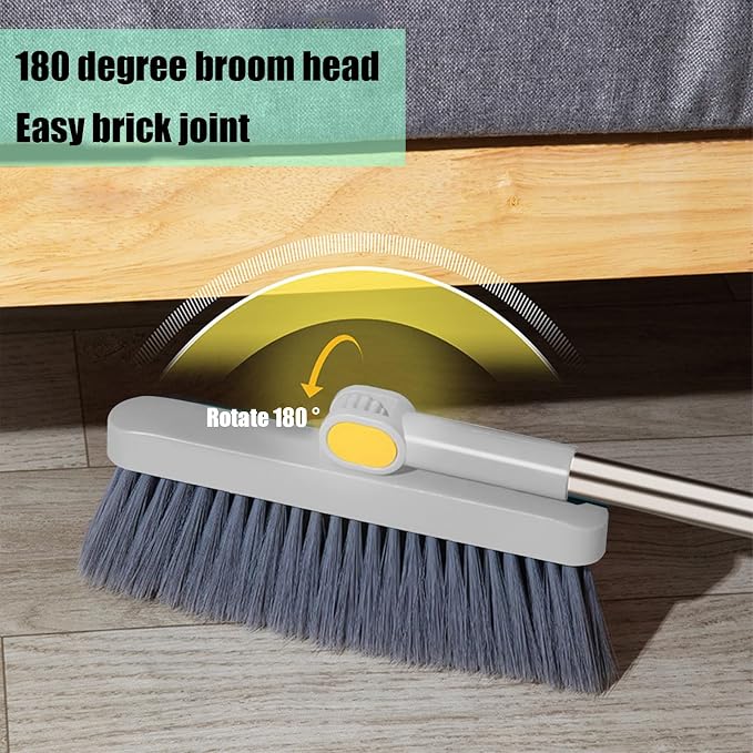 Broom with Dustpan Combo Set 180-degree Rotatable Brooms and Dustpan Set - Image 3