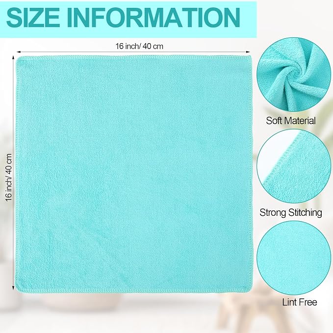 Nuenen Cleaning Cloths for Cars 16 x 16 Inch Ultra Absorbent Towels Drying - Image 3