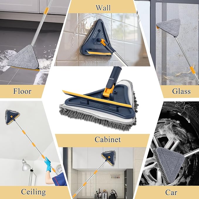 5 in 1 Wall Cleaner Mop, 78 Inch Base Board Cleaner Tool - Image 8