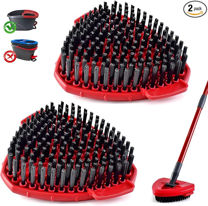 Scrubber Mop Head for Ocedar, Upgrade Scrub Brush for Ocedar, Spin Mop Scrub by DLAIMI