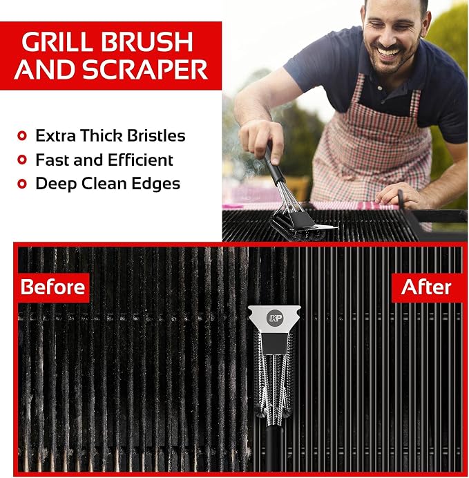 KITCHEN PERFECTION Safe Wire Grill Brush - Image 7