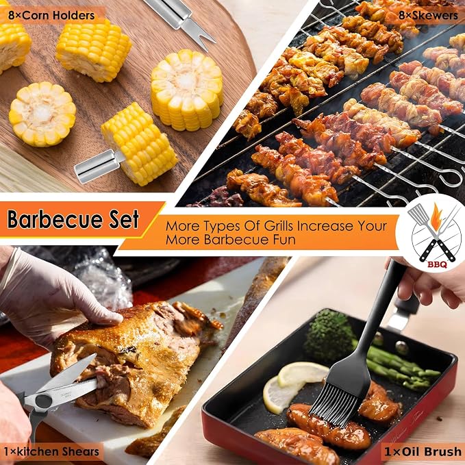 Yoehka BBQ Grilling Accessories Set, Grilling Gifts - Image 4