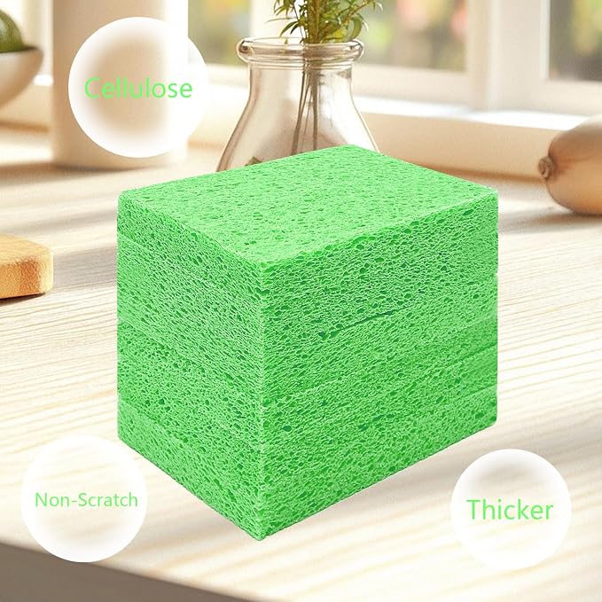 Cellulose Sponges, Large Size 4" x 6" x 1" - Image 8