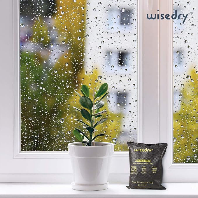 wisedry 4 x 500 Grams Rechargeable Silica Gel Car Dehumidifier, Microwave Fast - Image 6