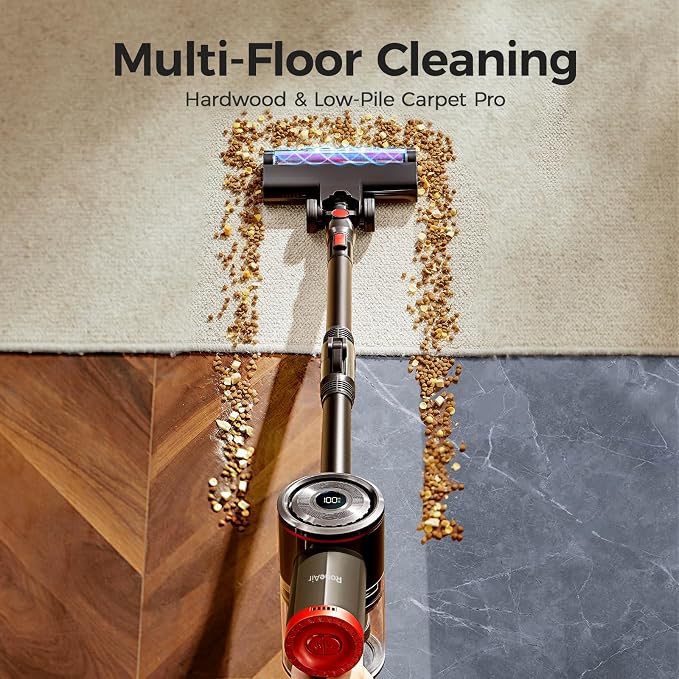 Cordless Vacuum Cleaner with Back-Saving&Self-Standing, Upright Vacuum Cleaners - Image 5
