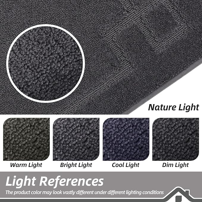 BEQHAUSE Door Mat 24" x 36", Non-Slip Door Mats Indoor Entryway Rugs Washable - Image 9