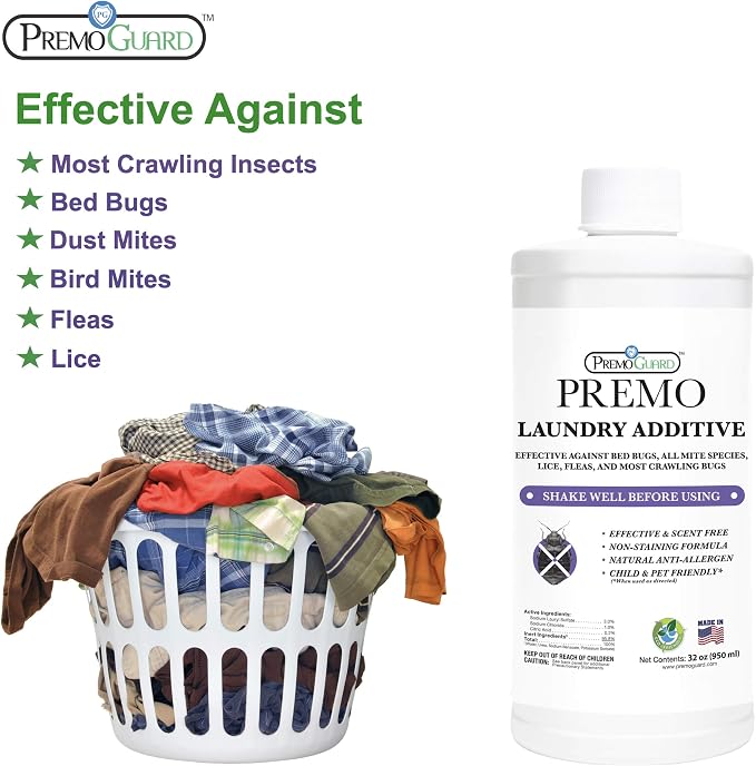 Bed Bug & Mite Laundry Detergent Additive by Premo Guard – 32 oz – Child & Pet - Image 3