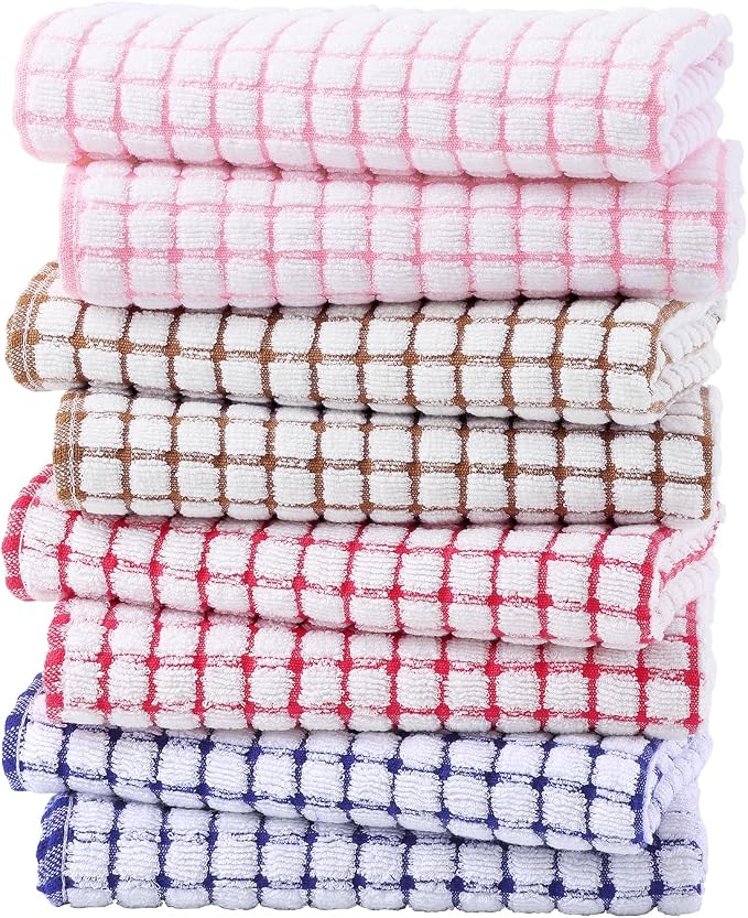 Kitinjoy Cotton 6 Pack Terry Kitchen Towels, 16 x 25 Inches Super Soft and - Image 7