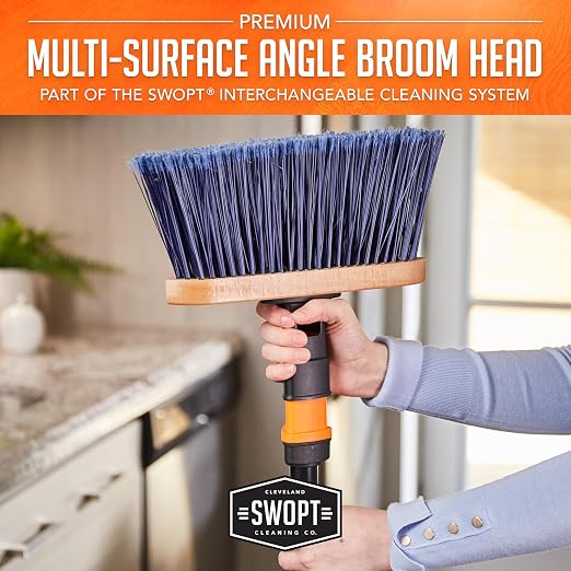 SWOPT Premium Multi-Surface Angle Broom Cleaning Head — Indoor and Outdoor - Image 5