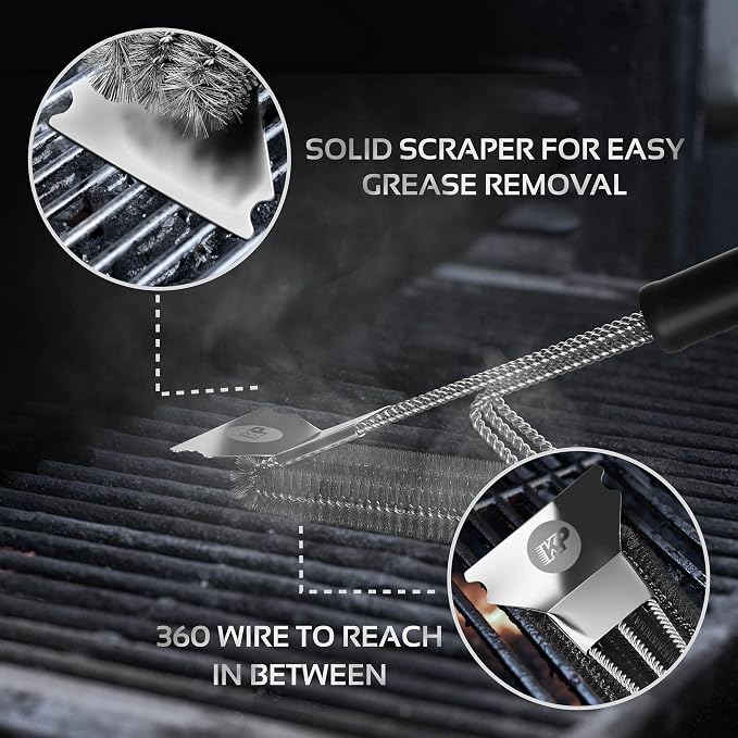 KITCHEN PERFECTION Safe Wire Grill Brush - Image 4