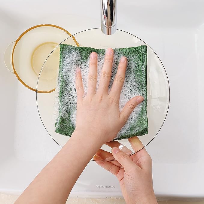 Homaxy 100% Cotton Waffle Weave Kitchen Dish Cloths, Quick Drying Dish Rags - Image 4