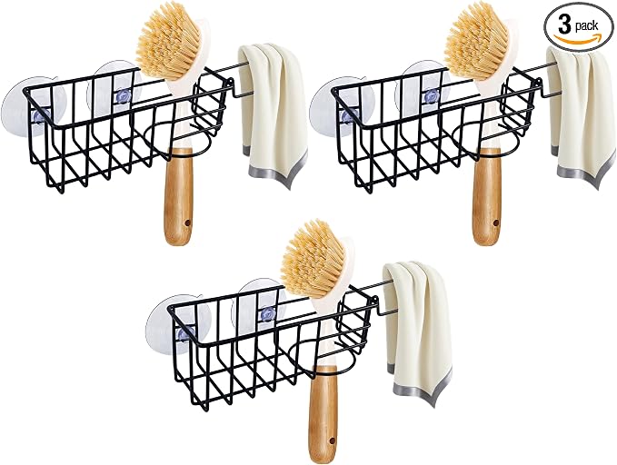 Sponge Holder with Dish Cloth Hanger by Yuibthr