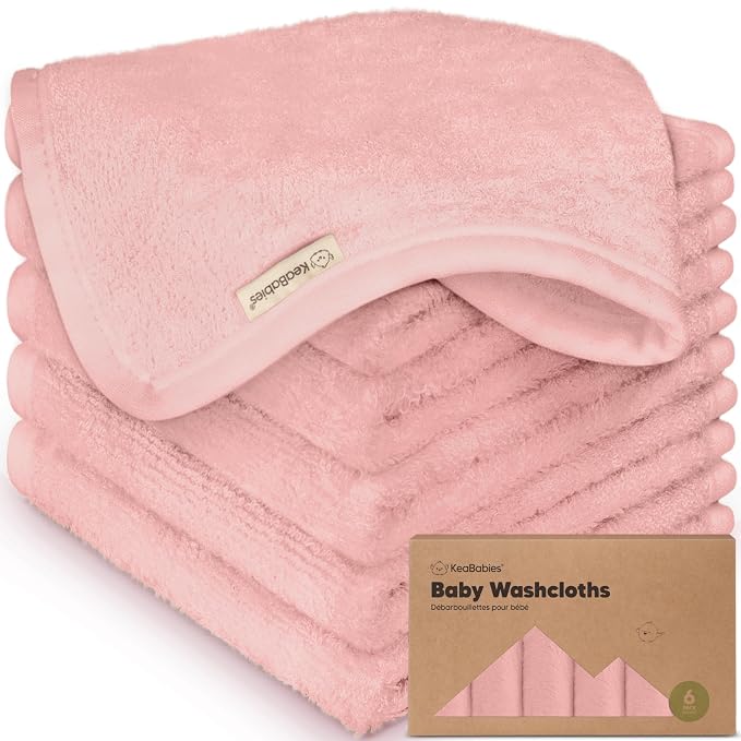 6-Pack Baby Washcloths by KeaBabies