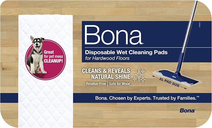 Bona Hardwood Floor Disposable Wet Cleaning Pads by Bona
