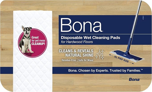 Bona Hardwood Floor Disposable Wet Cleaning Pads by Bona