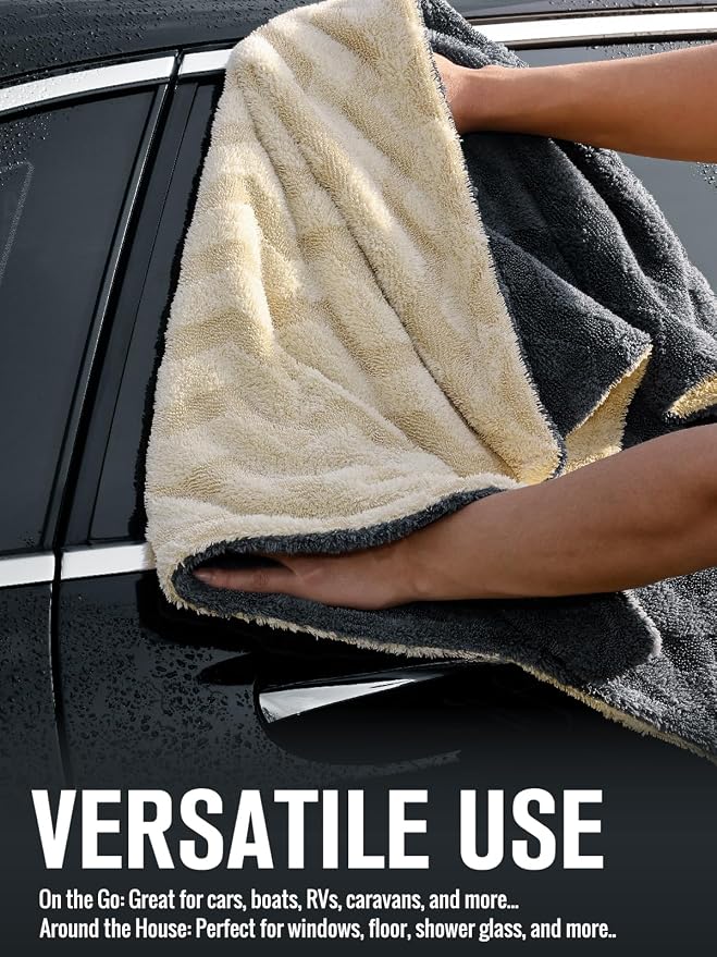 Fantasticlean Extra Large Car Drying Towel- 36‘’ by 24'' -Premium Microfiber - Image 3
