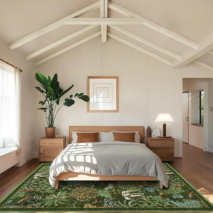 GarveeHome Jungle Washable Rug 9x12 Area Rugs - Image 3