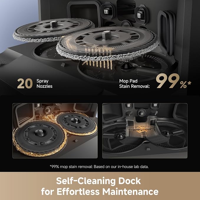 DREAME L40s Ultra Robot Vacuum and Mop, Auto-Empty, Mop Self-Cleaning, 9000Pa - Image 6