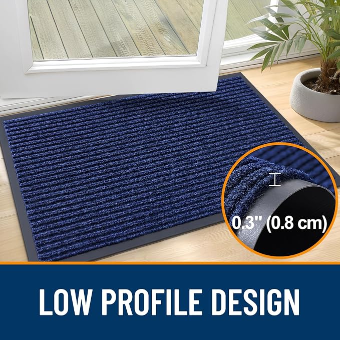 OLANLY Front Door Mat Indoor Outdoor Entrance, Waterproof Heavy Duty Doormat - Image 4