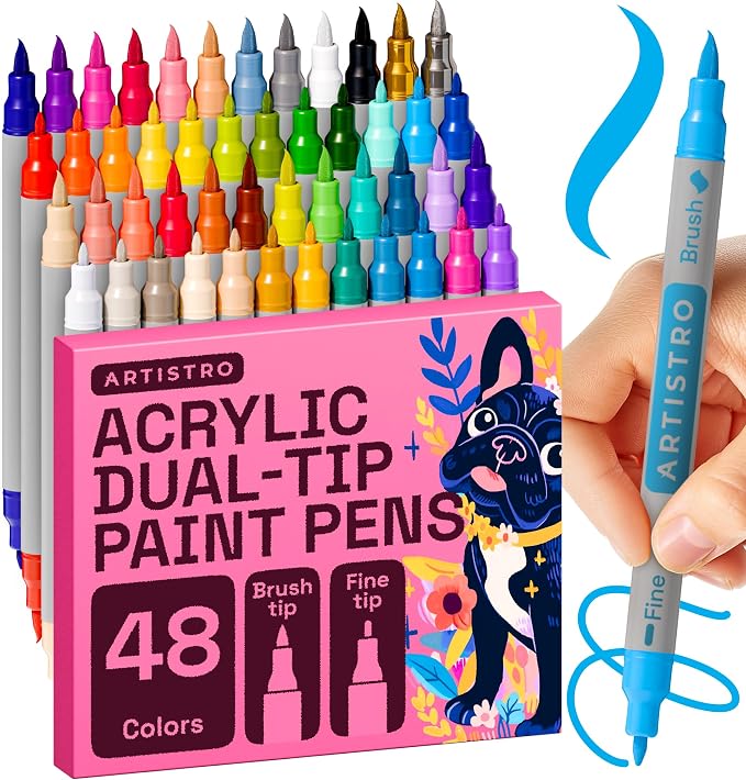 ARTISTRO 48 Acrylic Paint Markers by ARTISTRO