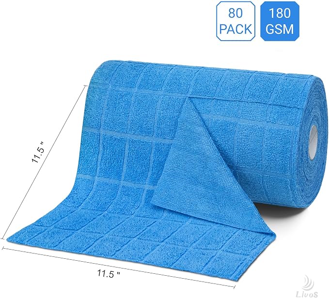 LIVOS Microfiber Cleaning Cloth Roll - Image 3
