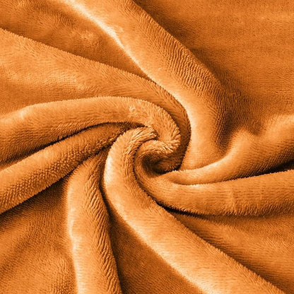BEDELITE Body Pillow Cover with Zipper Closure, Super Soft and Cozy Fleece Pillowcase 20 x 54 Inches, Luxury Fluffy Plush Long Body Pillow Pillowcase for All Seasons(Burnt Orange)