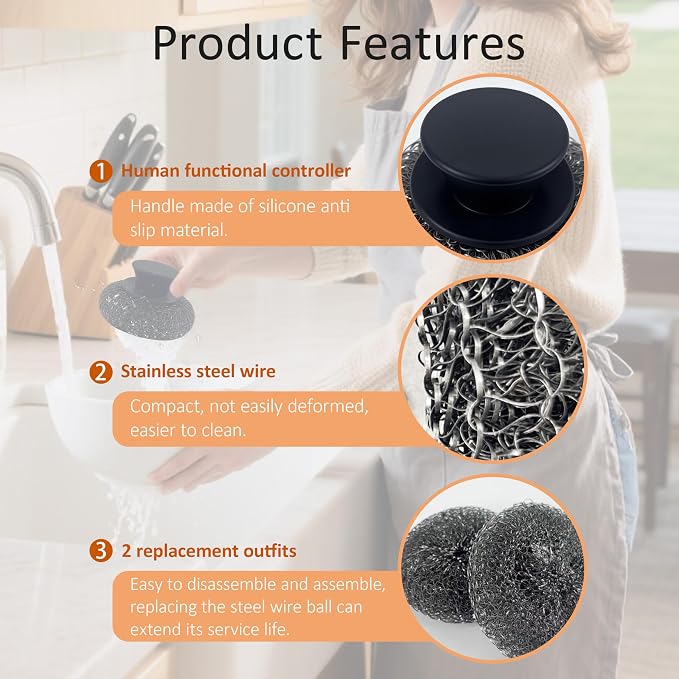 Stainless Steel Wool Scrubber - Image 3