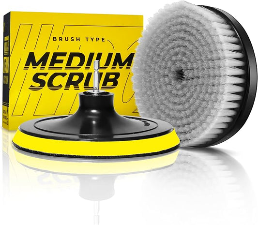 VViViD Power Drill Brush Attachment + Backing Plate, 4” inch / 100mm Diameter by VVIVIDVINYLS