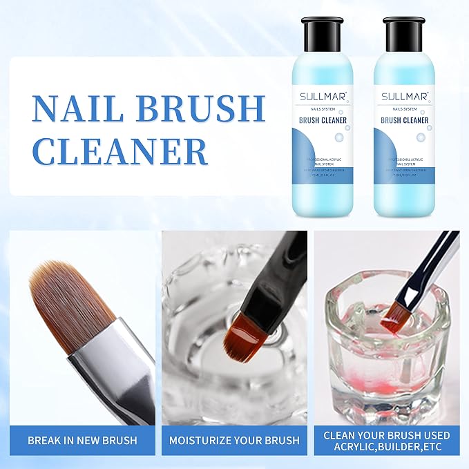 Nail Brush Cleaner 5fl.oz 150ml Nail Brush Cleaner And Conditioner Quickly - Image 5