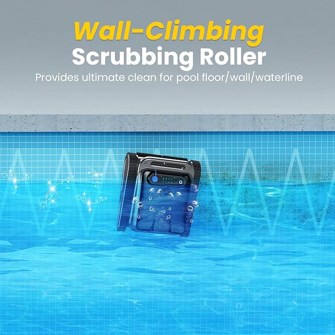 Y50S Robotic Pool Cleaner, Upgraded Motor, Powerful Wall-Climbing - Image 5