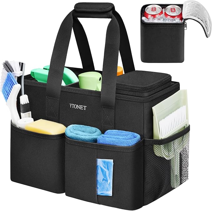 Ytonet Cleaning Caddy, Water Resistant Cleaning Supplies Organizer by YTONET
