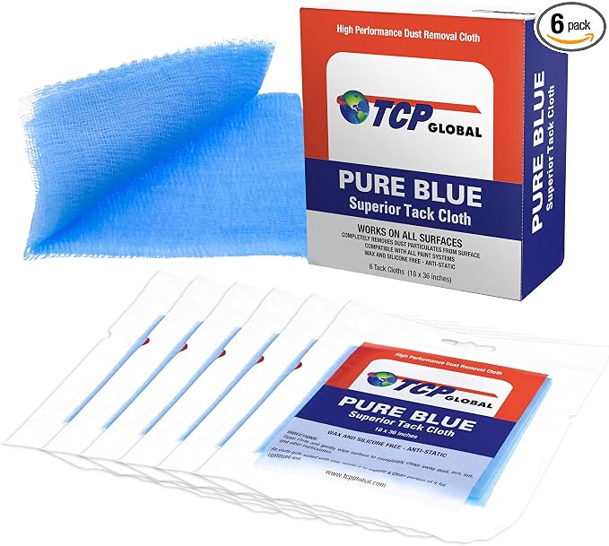 TCP Global - Pure Blue Superior Tack Cloths - Tack Rags - Automotive Car by TCPGlobal