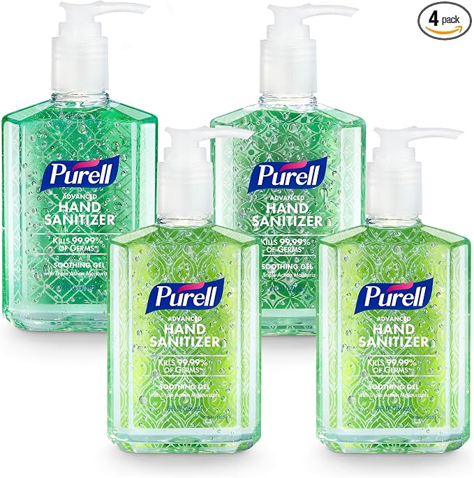 PURELL Advanced Hand Sanitizer Soothing Gel, Fresh Scent, 8 fl oz Pump Bottle by PURELL%C2%AE