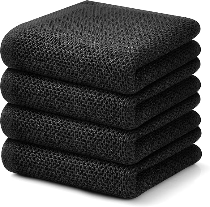 Kitinjoy 100% Cotton Waffle Weave Kitchen Hand Towels by Kitinjoy