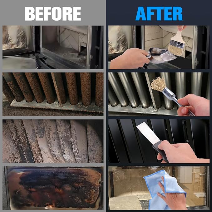 XANGNIER Pellet Stove Cleaning Kit, Pellets Stove Brush Cleaner Accessories - Image 2