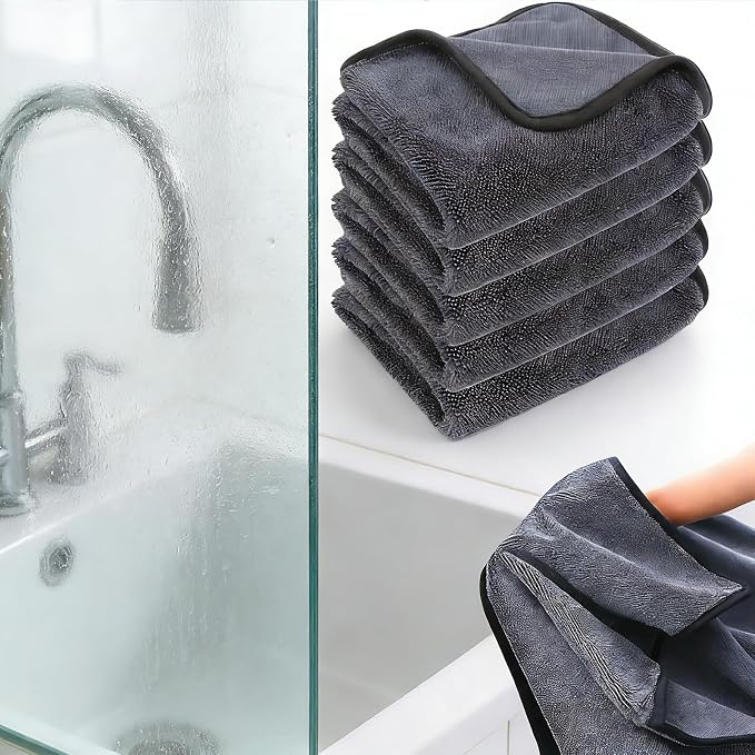 Shiny Shower Wipes Shower Cleaning Cloth, Super Absorbent Bath Towels, Shower by Ecopandy