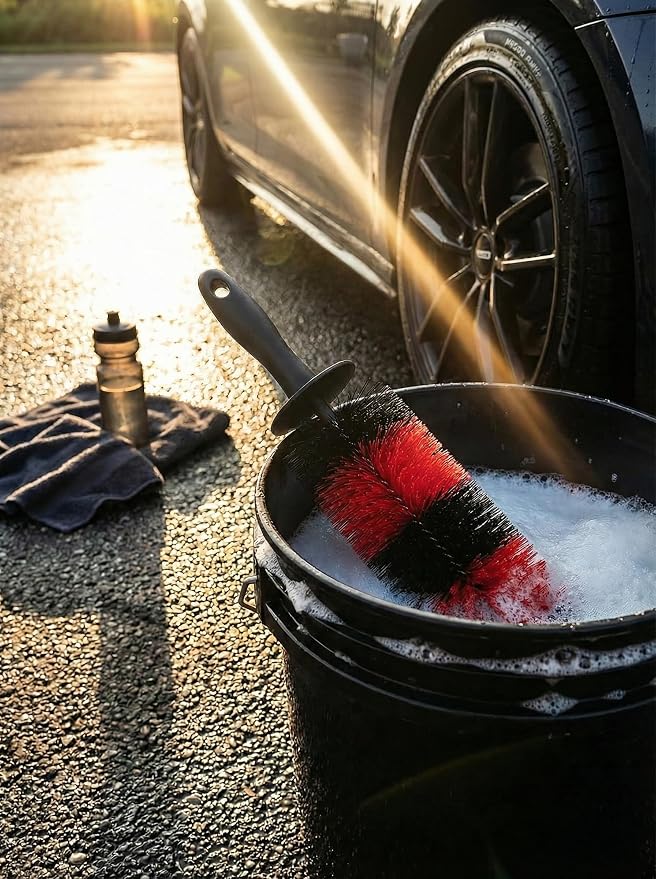 TAKAVU Master Wheel Tire Brush, Easy Reach Wheel and Rim Detailing Brush Long - Image 9